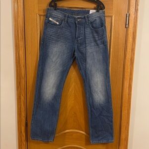 Diesel Larkee Distressed Wash #0823S Regular Straight Button Fly Jeans Size 36
